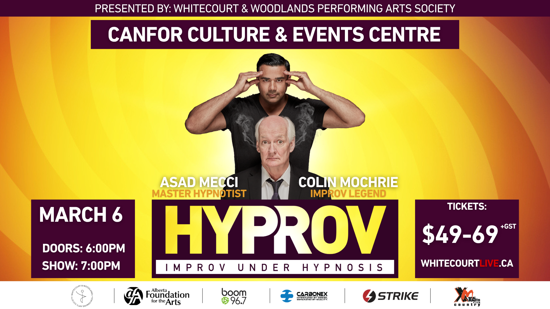 Colin Mochrie & Asad Mecci: HYPROV – Improv Under Hypnosis - Hyprov.com